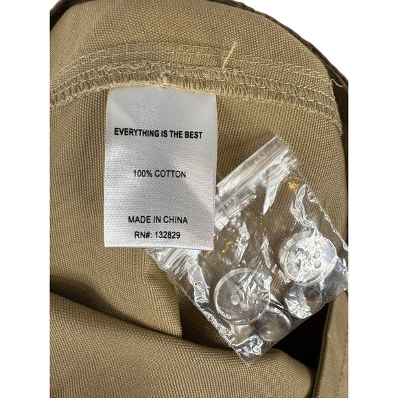 LPA Clara Maxi Skirt Cotton Utility Chic Modern Casual Minimalist Khaki Size S - Picture 10 of 10